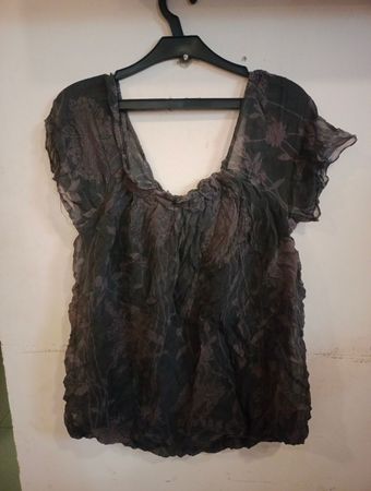 JS MILLENIUM Damen Transparente Blumenmuster Bluse