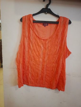 Cacharel Orange Ärmelloses Top