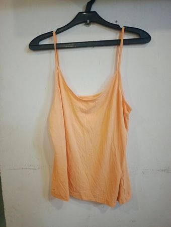 Oranges Spaghetti-Träger Top