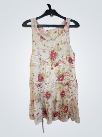 S'ange Floral Print Tiered Dress