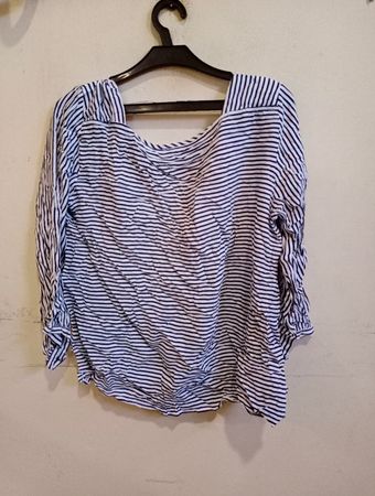 Gestreiftes Langarmtop
