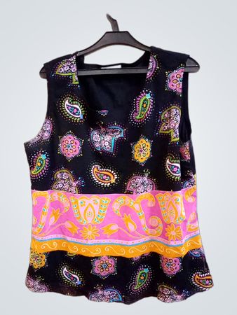 VERSE Ärmelloses Top mit Paisleymuster