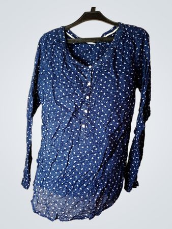 Esprit Blue Floral Print Long Sleeve Top