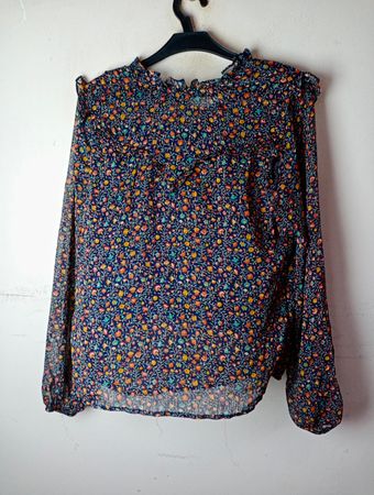 Emma Ella Paris Blumenmuster Bluse