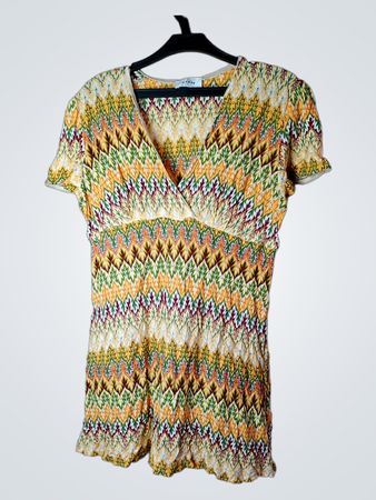 Boden Schiffhauer V-Neck Smocked Dress
