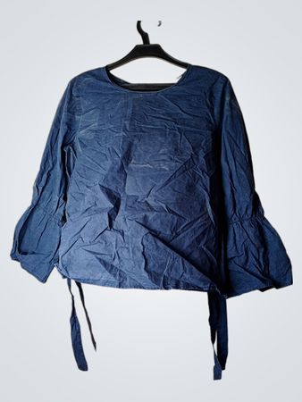 Esprit Navy Blue Bell Sleeve Top