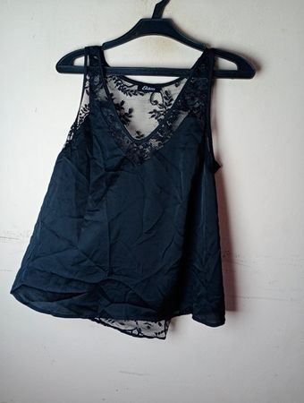 Etam Black Lace Camisole Top