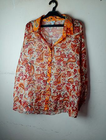 River Island Paisley Print Langarmhemd