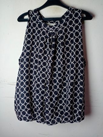 Jade & me Ärmellose Bluse mit Kreis-Muster