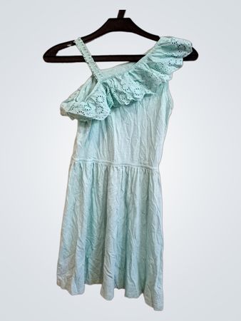 C&A Kids Blau Ein Schulter Rüschenkleid