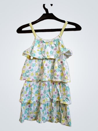 Kidkandi Girls Tiered Floral Dress