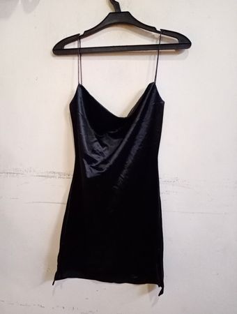 Zaful Schwarzes Slip-Kleid