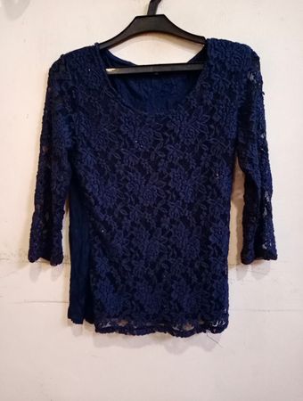 Pimkie Navy Lace Top