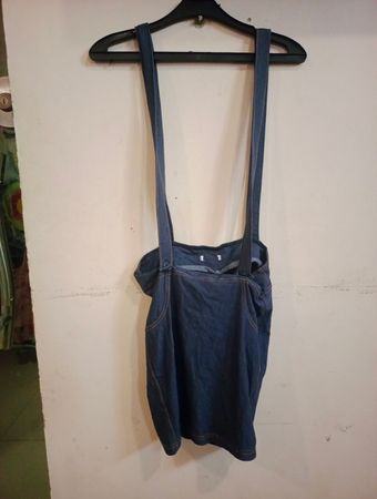 Denim Hosenträgerkleid