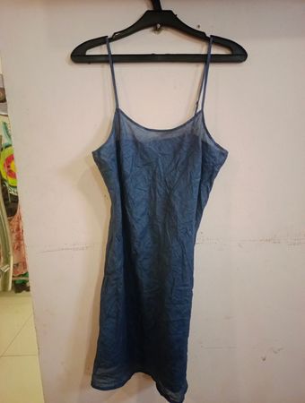 Blaues Slipkleid