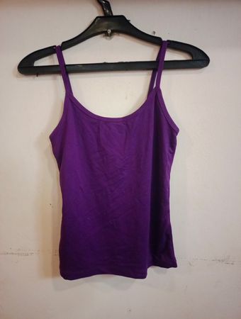 Vivance Lila Spaghetti-Träger Top
