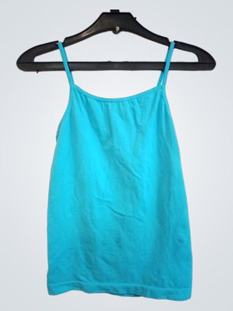 Türkisfarbene Spaghettiträgershirt