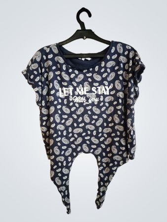 Clockhouse Navy Paisley Print T-Shirt