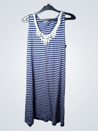 Per Una Gestreiftes Ärmelloses Kleid