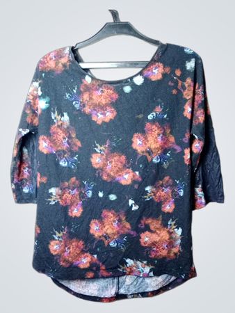 Pimkie Floral Print 3/4 Sleeve Top