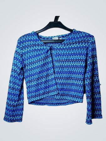 Kids World Blau Gestreifter Kurzpullover