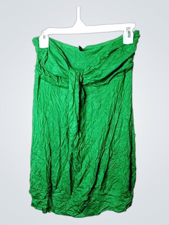 Anna Cristina Green Strapless Dress