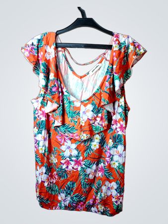 Grain & Malice Tropical Floral Print Top