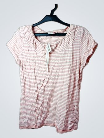 OUTFIT FASHION Gestreiftes T-Shirt mit Kordelzug