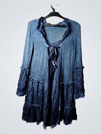 Blaues Rüschentierkleid