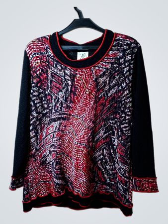 FR Rivoire Pullover mit langen Ärmeln und abstraktem Druck