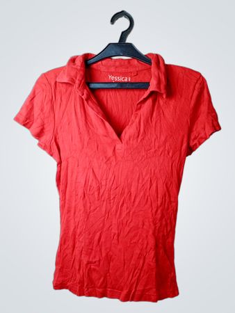 Yessica Basics Rotes Polohemd