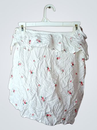 Kiabi Weißer Blüten-Minirock