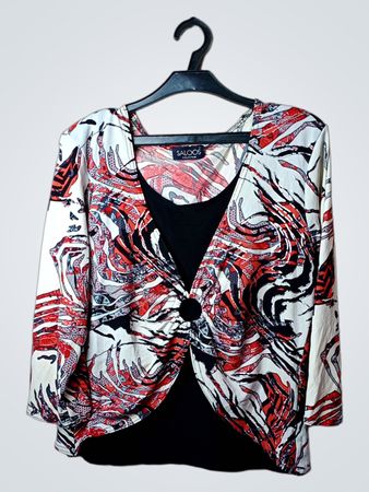 SALOOS COLLECTION Women's Printed Long Sleeve Top