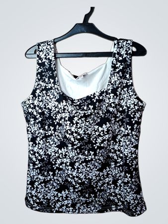 BIAGGINI Ärmelloses Oberteil mit Blumenprint Größe 46