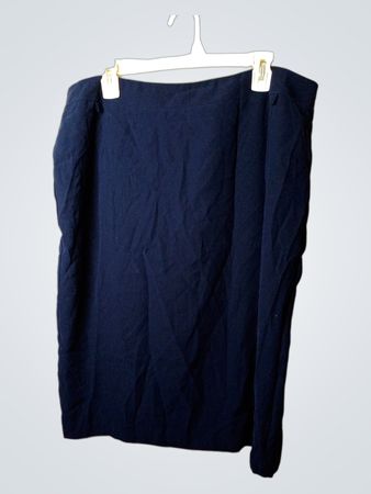 KOORIN Damen Marineblau Midi-Rock Hergestellt in Italien Größe 54