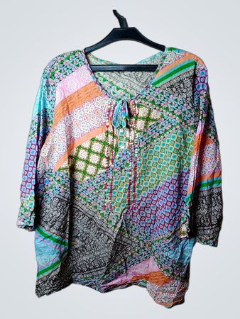 Patchwork-Print-Tunika
