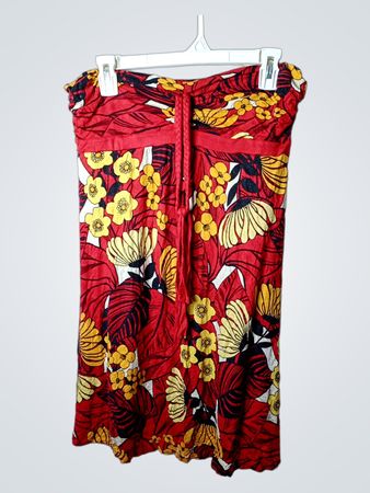 Star by Julien Macdonald rotes Blumenkleid ohne Träger Größe 14