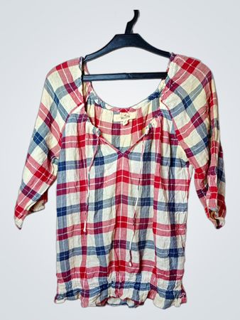 Hollister Plaid Blouse