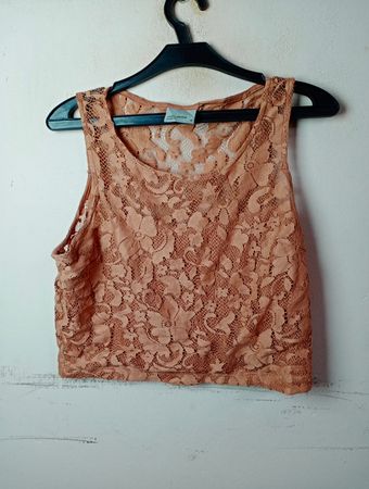 Vero Moda Spitzen-Crop-Top