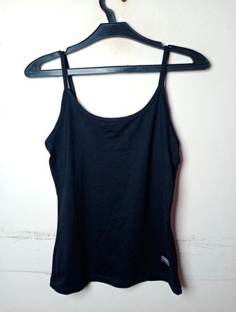 Vivance Black Spaghetti-Träger Tanktop