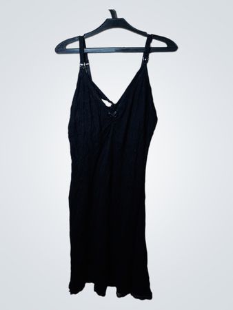 H&M Schwarzes Slip-Kleid