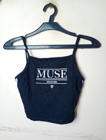 Tally Weijl Schwarzes Grafisches Crop Top