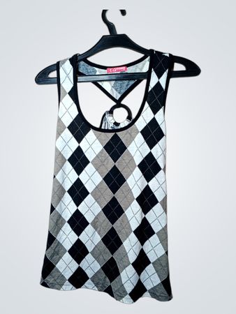 TG FASHION Argyle Tank Top