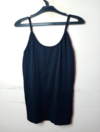 Schwarzes Spaghetti-Träger-Camisole