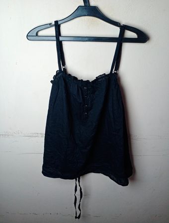 COLOURS OF THE WORLD Schwarzes Tanktop mit Trägern