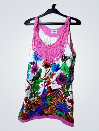 Jona Modas Kollektion Damen Floral Print Tank Top