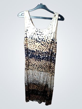 Cristal Ärmelloses V-Ausschnitt Rüschenkleid