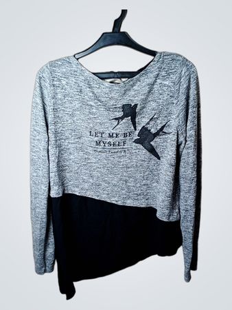 Orsay Let Me Be Myself Graphic Langarmshirt