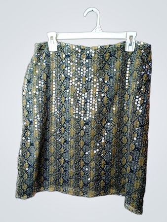 JODHPUR Pailletten-Schlangenprint Minirock