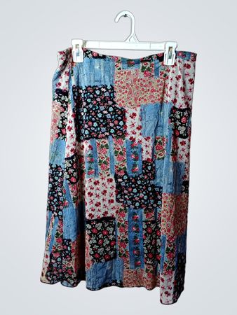 Patchwork Floral Maxi Rock